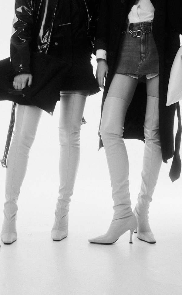 Proenza Schouler Over the knee boots - Ivory | Garmentory