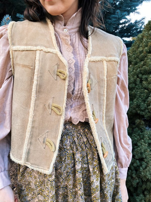 Sherpa Toggle Vest on Garmentory