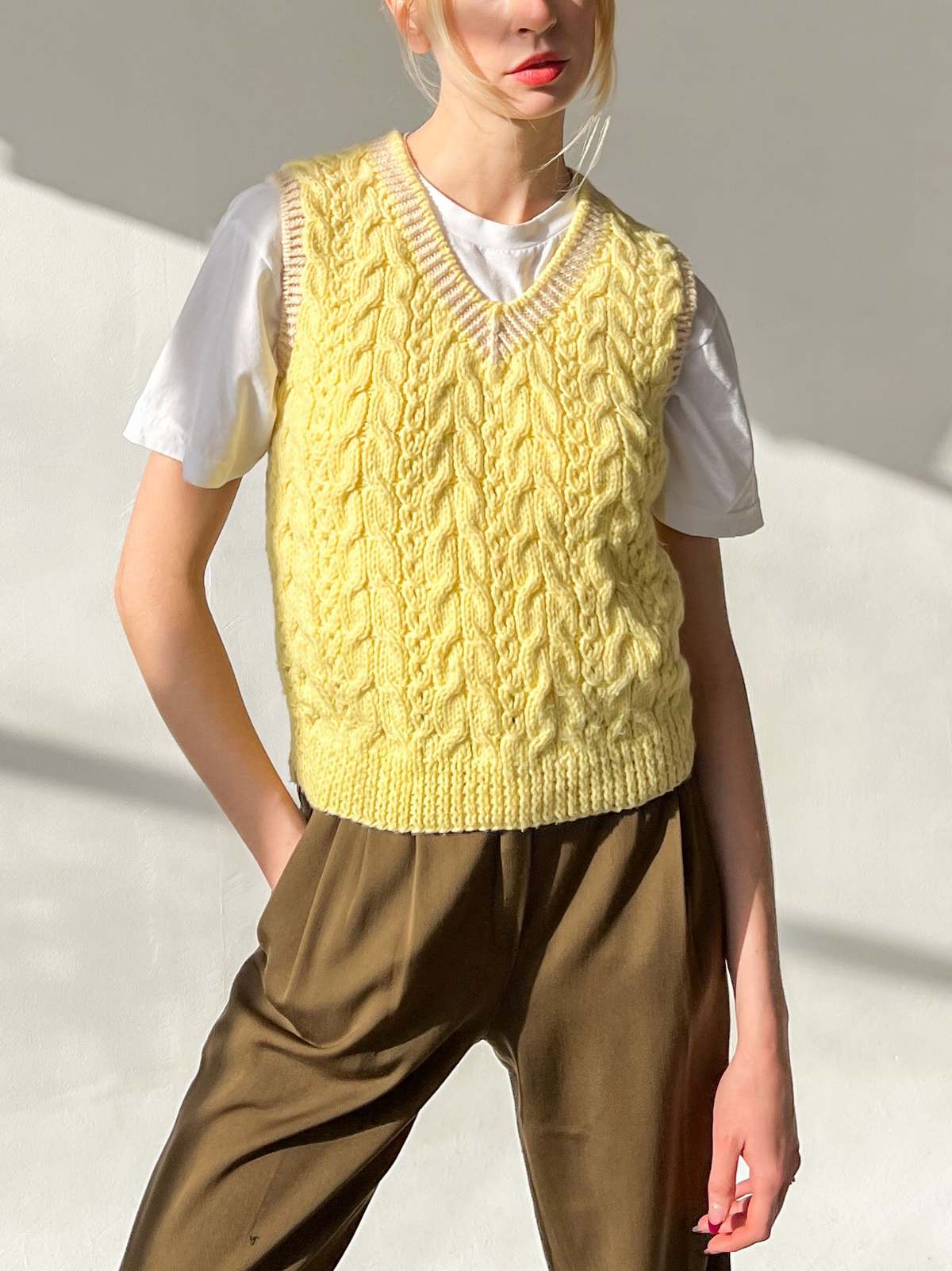 HEAP / Bookworm' s knit vest / イエロー HEAP / Bookworm's knit vest | JURK shop tokyo