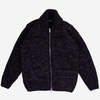 FAIZ T.S. Field Wool Knit Cowichan Sweater - Navy Speckled - Thumbnail 1