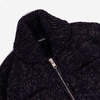 FAIZ T.S. Field Wool Knit Cowichan Sweater - Navy Speckled - Thumbnail 2