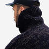 FAIZ T.S. Field Wool Knit Cowichan Sweater - Navy Speckled - Thumbnail 7