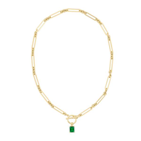 Electric Picks Ella Necklace Emerald Garmentory