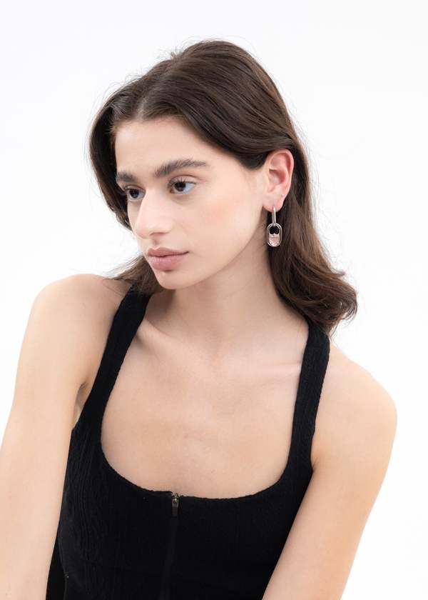 DEPARTMENT Silver Light Pink Two Ways Hearts - Silver