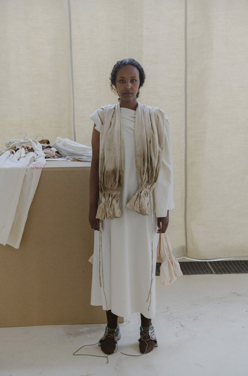 BASERANGE DAHL DRESS RAW SILK