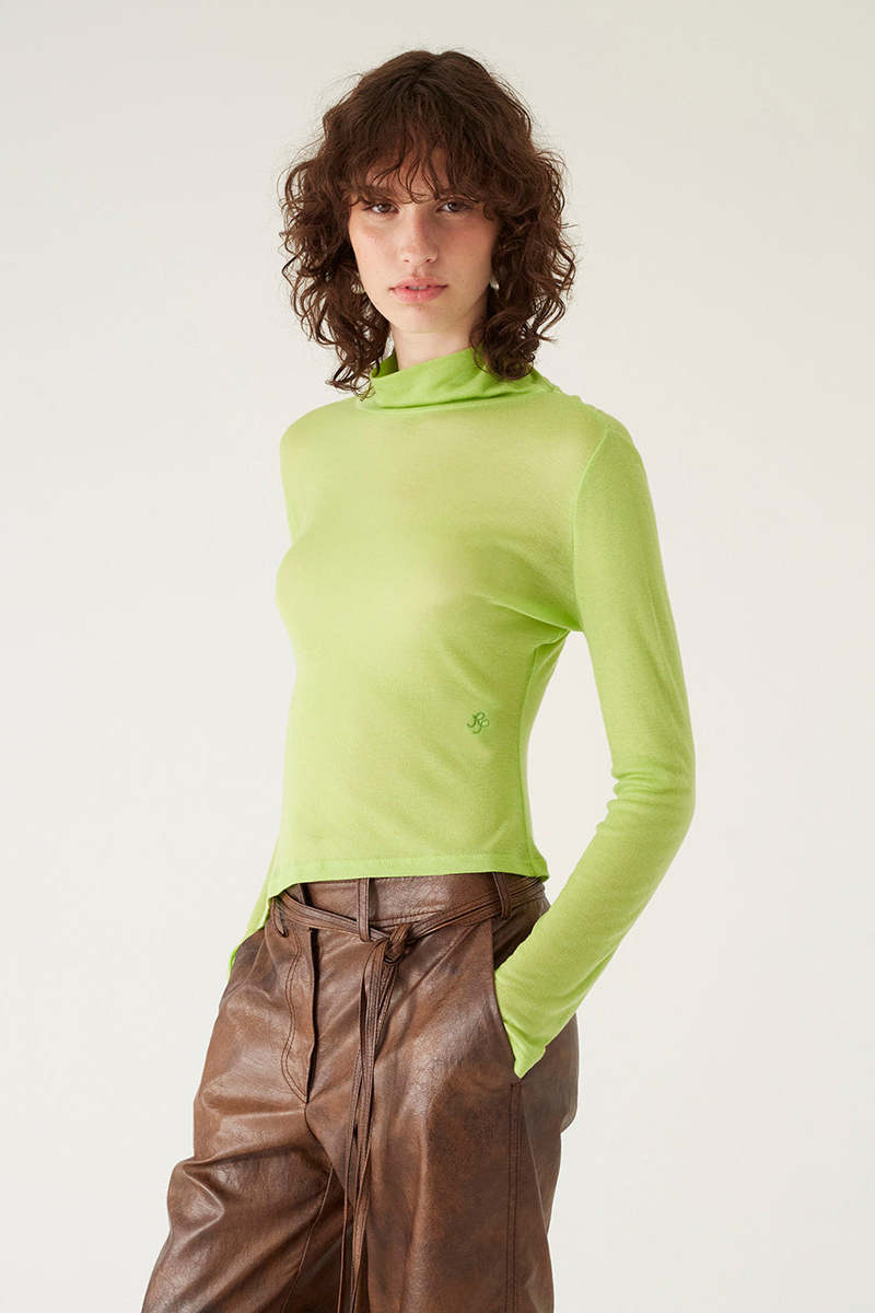 Rejina Pyo Logan Tencel Top - Acid Green