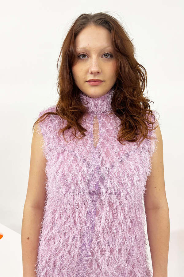 open lace back dress adidas x Thebe Magugu New York Women's Tennis Dress - Purple