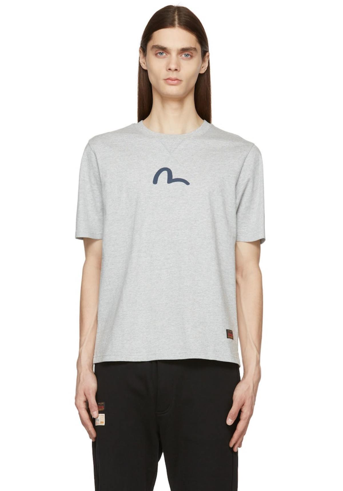 Evisu Grey Seagull T-Shirt | Garmentory