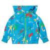 Kids Stella McCartney Baby Good Vibes Jacket - Blue Palms Print - Thumbnail 1