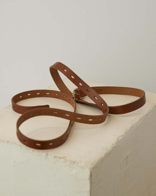 Hed Mayner Elongated Belt - Brown/Black | Garmentory