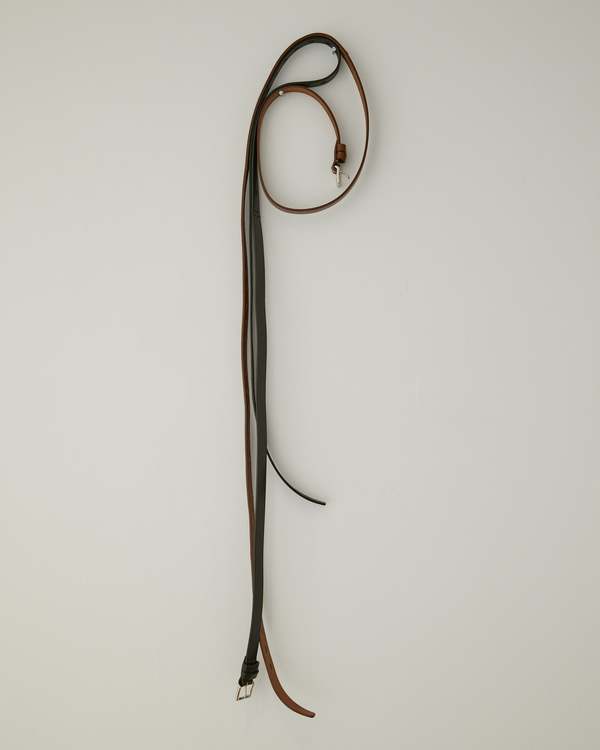 【HED MAYNER】ELONGATED BELT ブラック HED MAYNER】Elongated Belt(BLACK) | AYIN