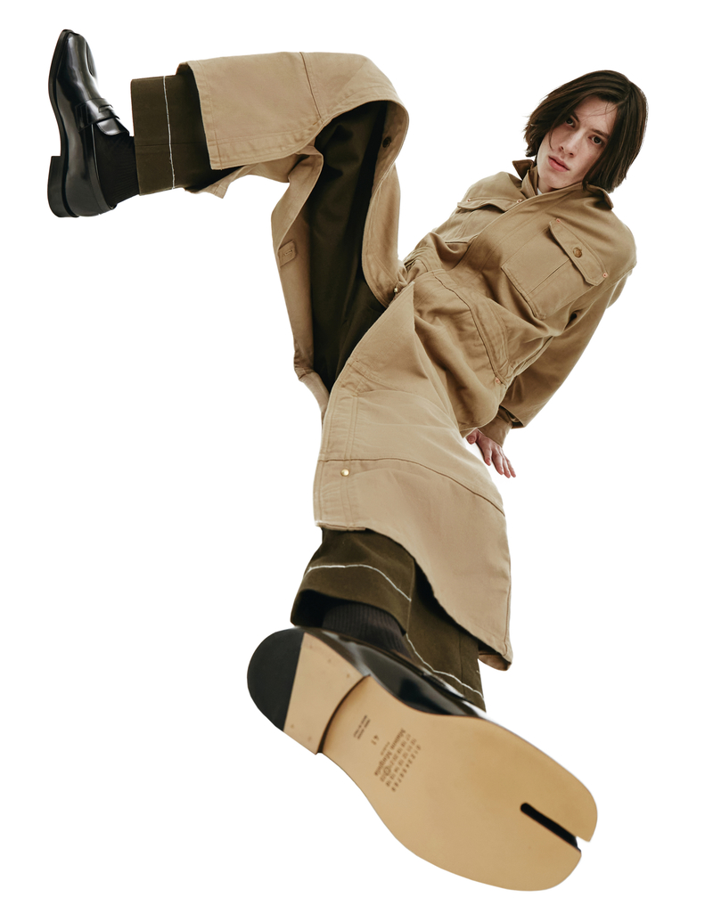 ジャケット・アウター doublet 21SS SILK CHINO JUMPSUITS COAT SILK CHINO CUT-OFF JACKET (21SS10JK39) | doublet
