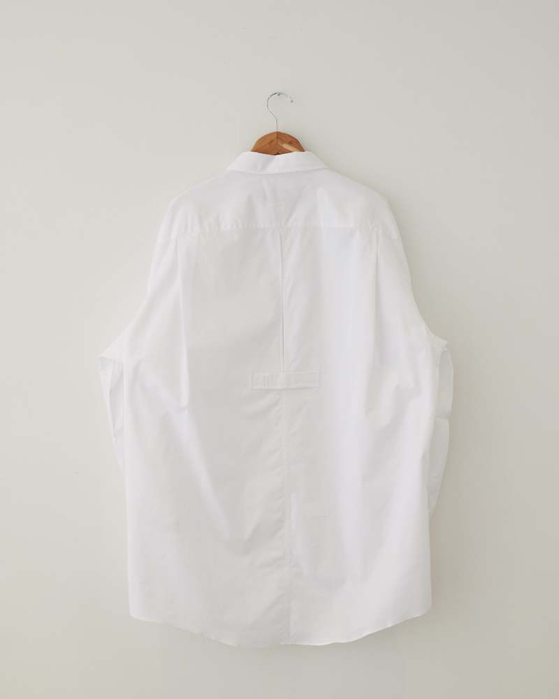 Hed Mayner Open Back Shirt - White | Garmentory