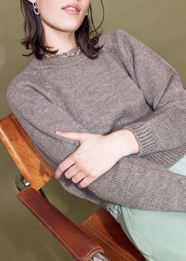 Eve Gravel Marius Knit Sweater - Taupe | Garmentory