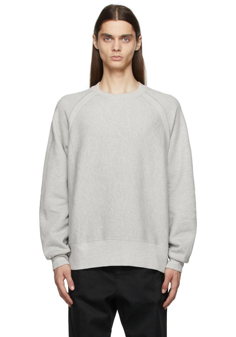 トップス 092051 ENGINEERED GARMENTS Crewneck Engineered Garments Raglan Crewneck Sweatshirt - Heather