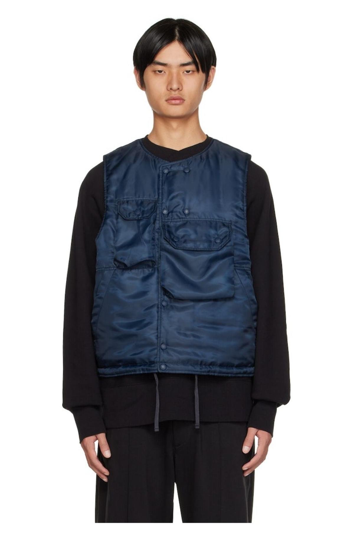 Engineered Garments Navy Cover Insulated Vest | Garmentory