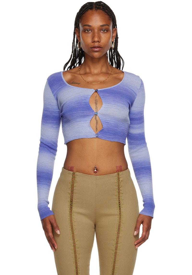 Paloma Wool Blue Sauce Cardigan | Garmentory