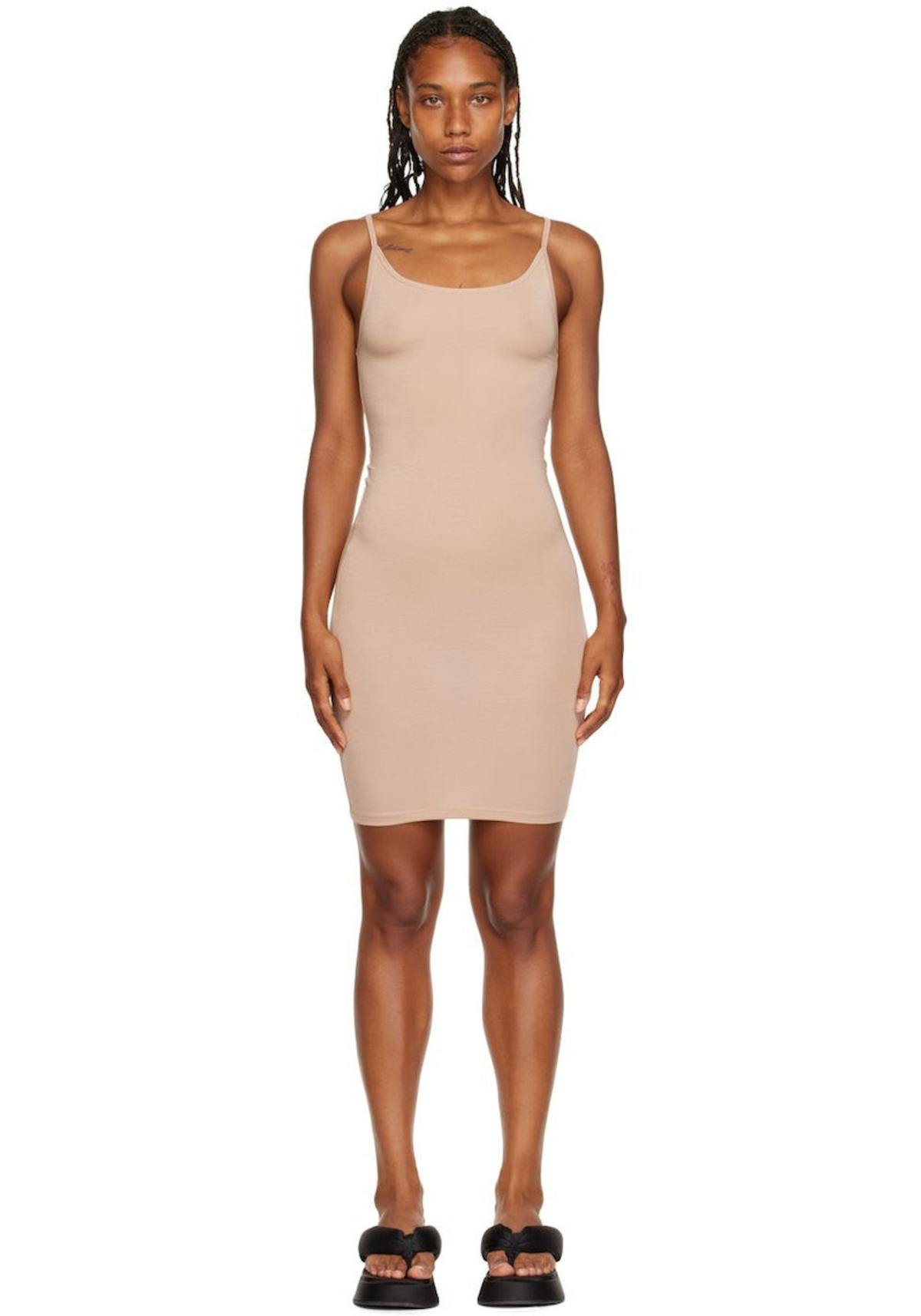 Baserange Beige Bamboo Minidress | Garmentory