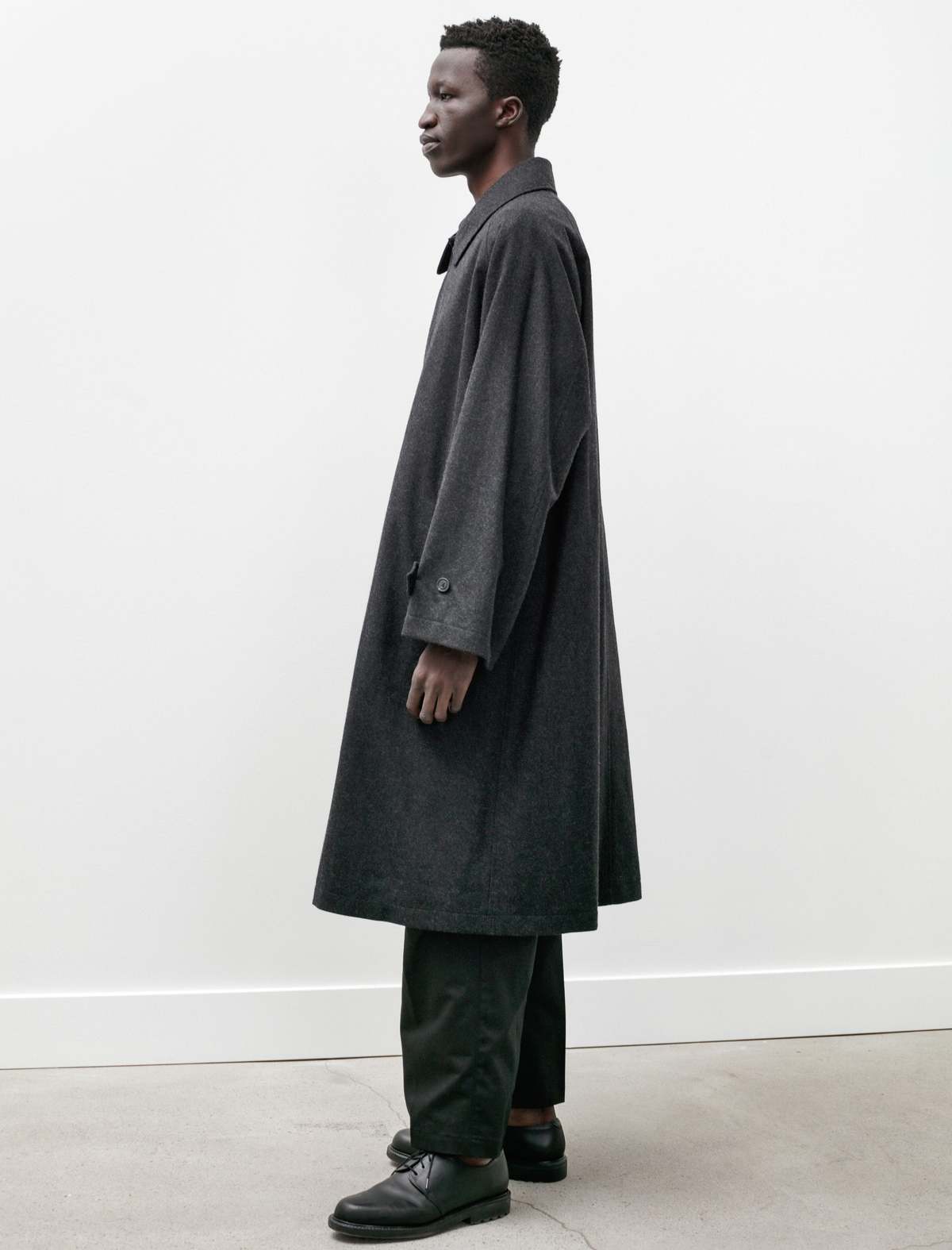 Polyploid Long Coat C - Black Melange | Garmentory