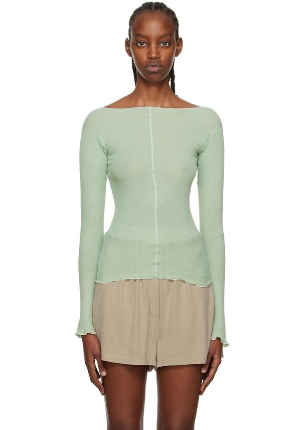 Baserange Green Pama Long Sleeve T-Shirt | Garmentory