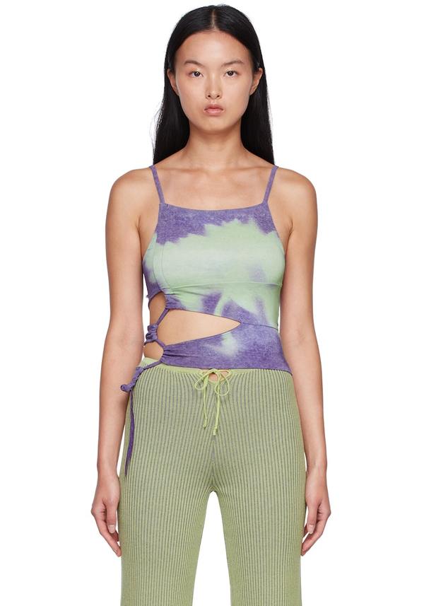 paloma wool 植物プリントタンクトップ Paloma Wool Purple Duero Tank Top | Garmentory