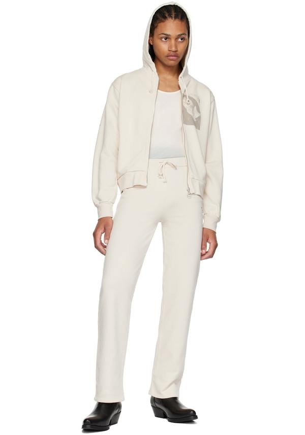 Paloma Wool Organic Cotton Zip-Up Sweatshirt - Ecru | Garmentory