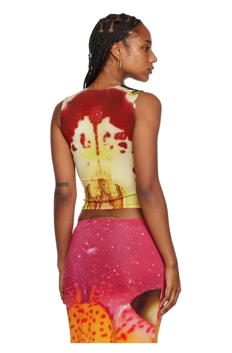 Paloma Wool Yellow & Red 'The Gate' Tank Top | Garmentory