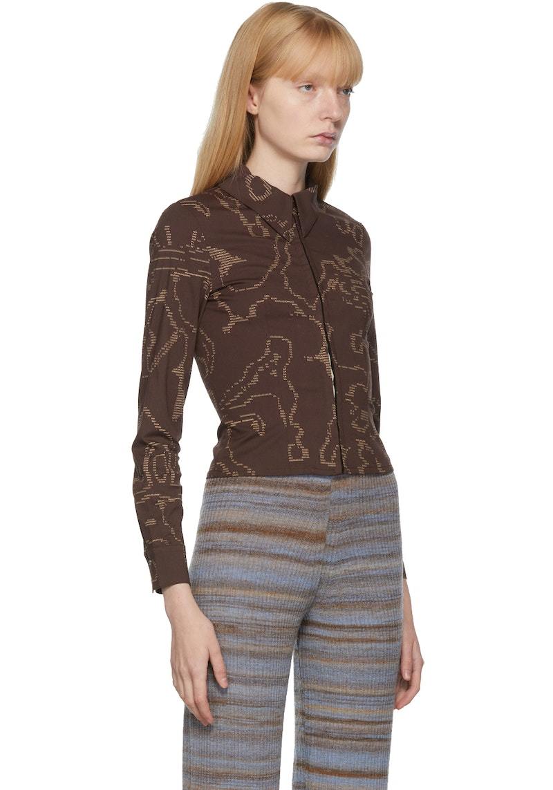 Tシャツ・カットソー PALOMA WOOL Woman Polo Shirt Brown UJ1615 326 PALOMA WOOL: Top woman - Brown | Paloma Wool polo shirt