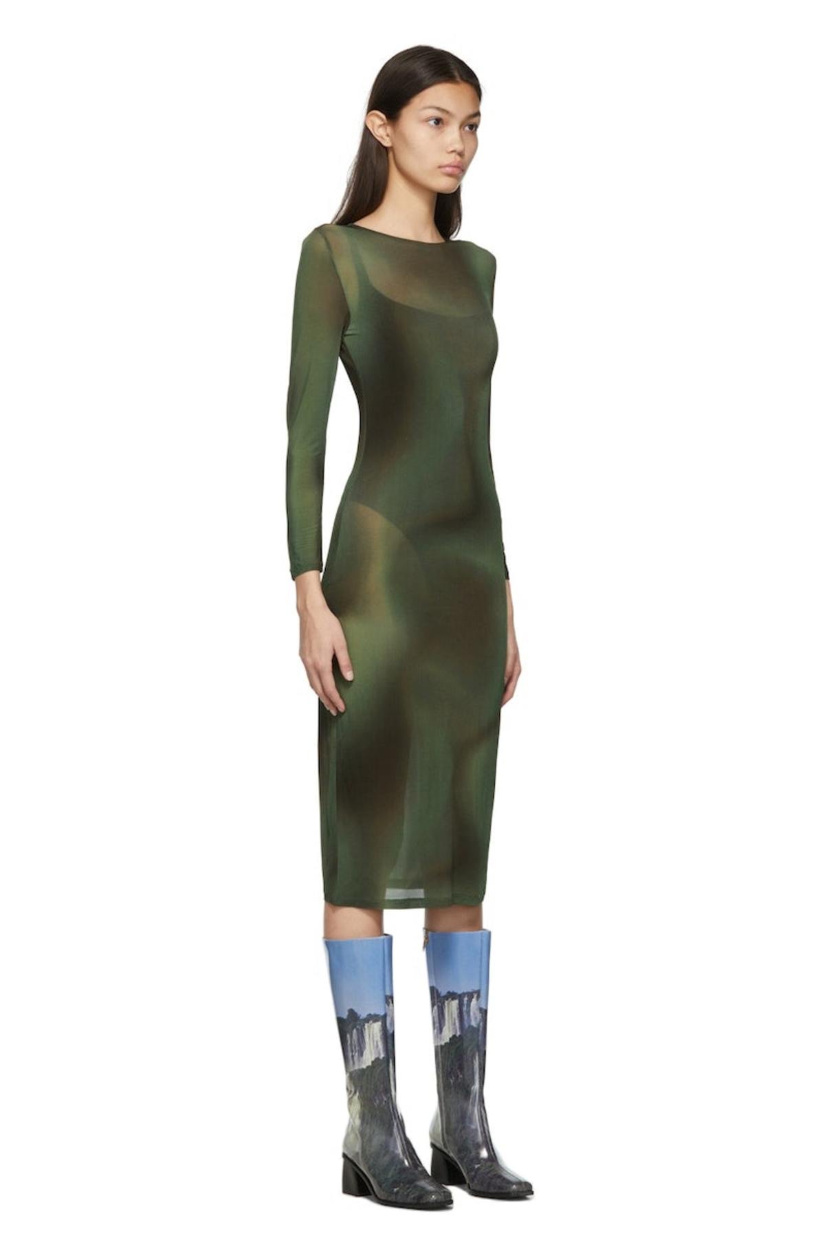 ワンピース PALOMA WOOL Woman Dress Green QD7891 514 Paloma Wool - Jay Dress in Dark Green - QD7891514 – Voo Store