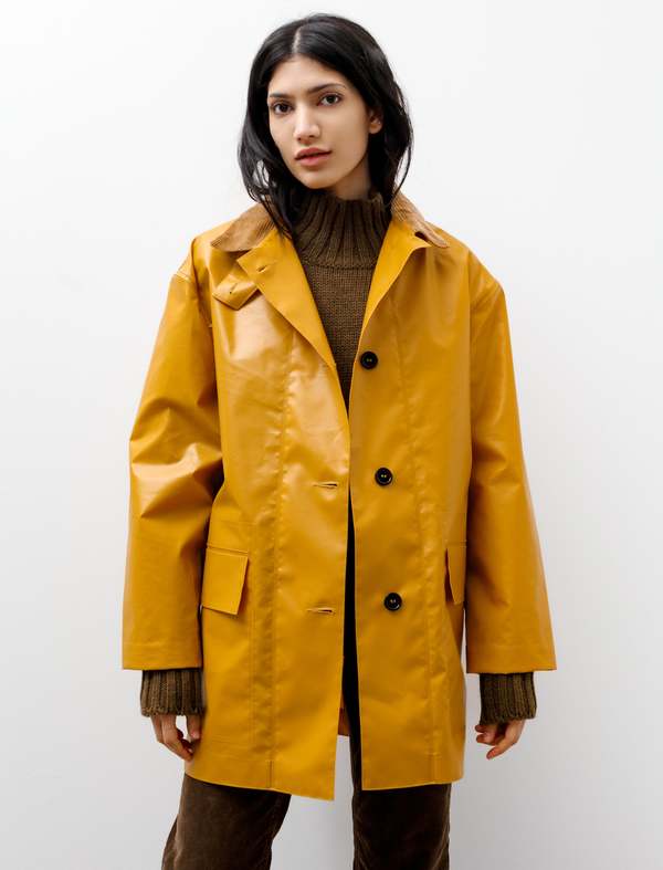 Margaret Howell MHL Welded Mac PVC Coating Jacket - Ochre | Garmentory