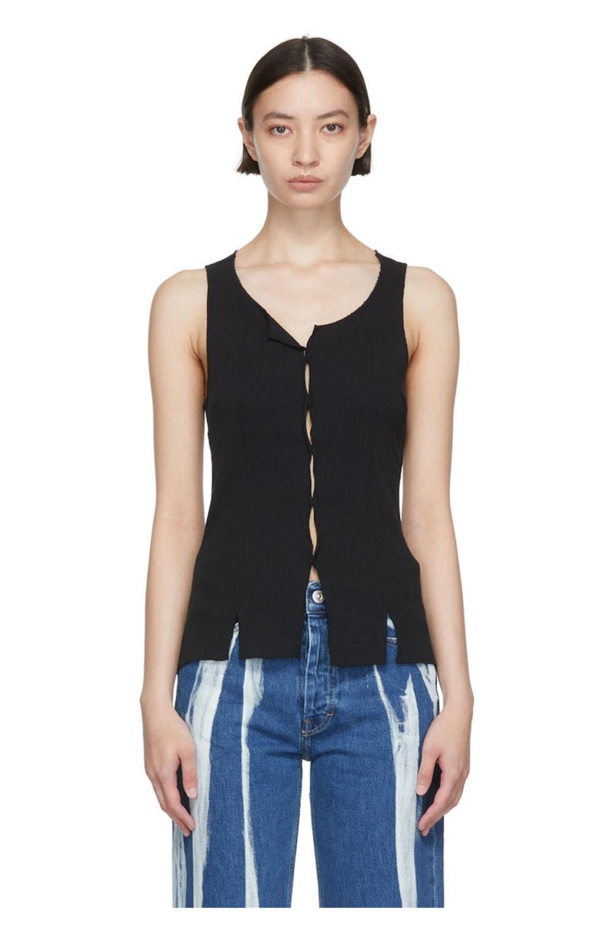 Our Legacy Black Cotton Tank Top Garmentory