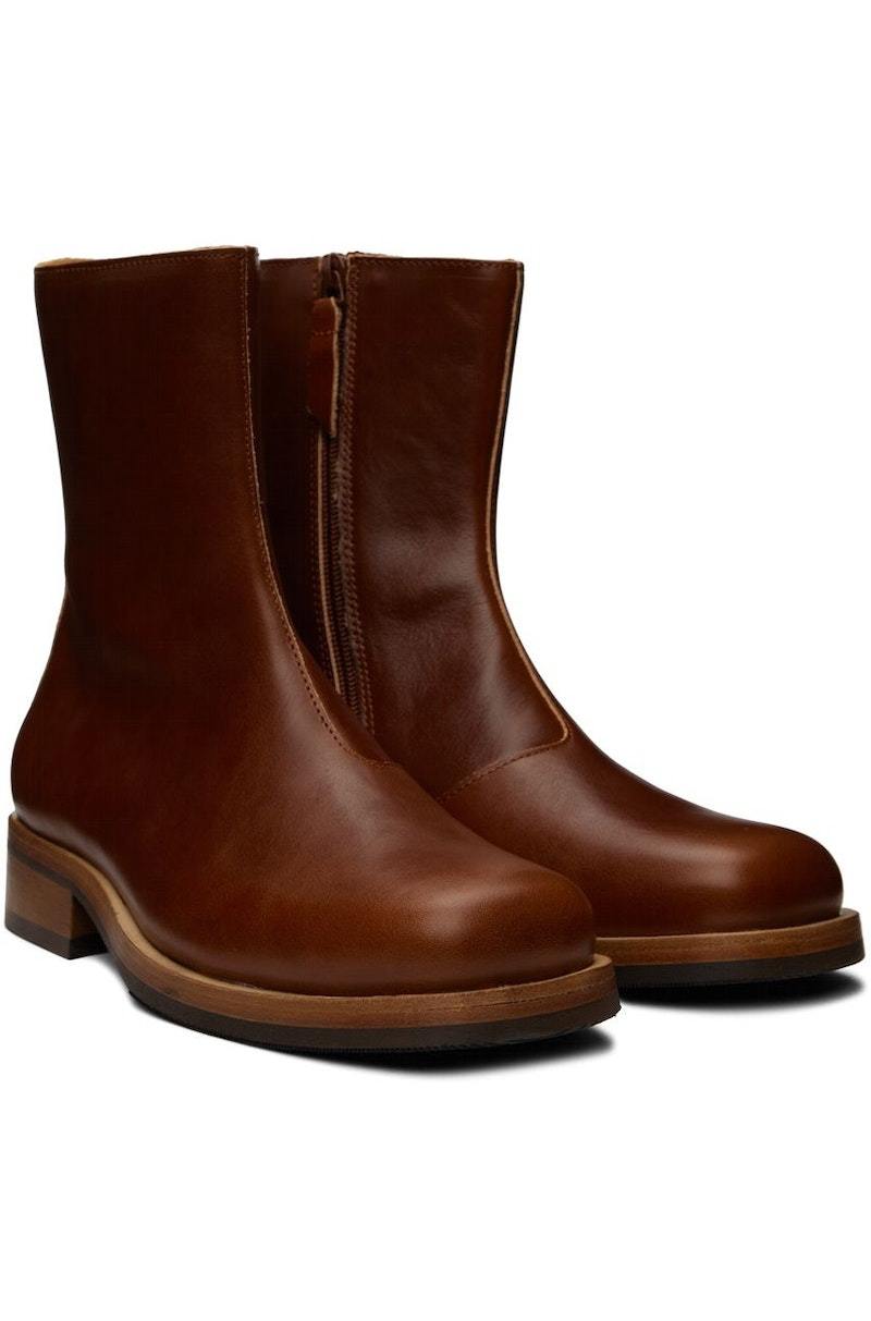 ★人気★【OUR LEGACY】★Camion Boot Cognac Brown Leathe.r★ Our Legacy - Camion Boot Coney Cognac Leather