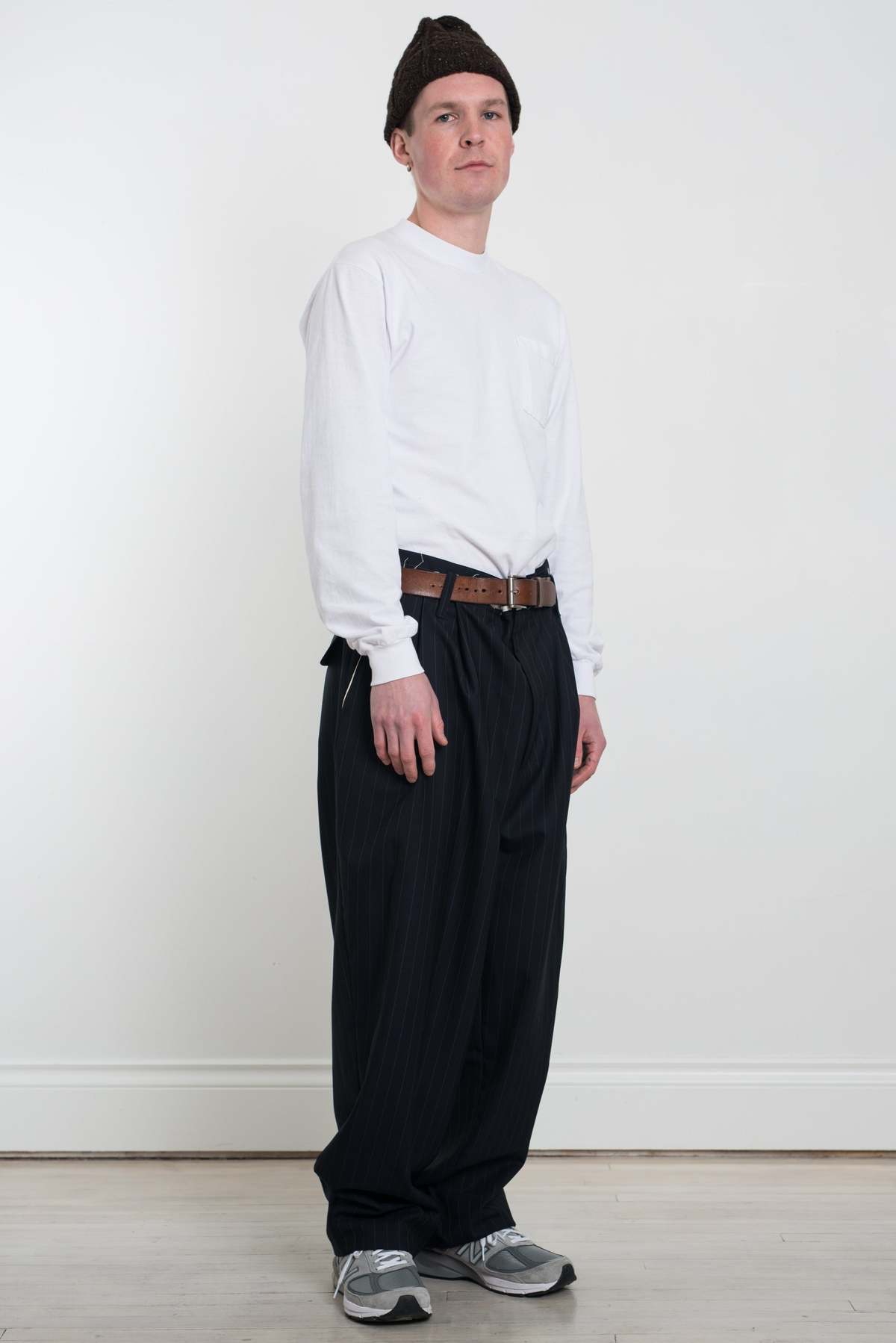 Camiel Fortgens Suit Wool Pants - Pinstripe Navy | Garmentory