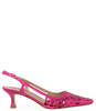 Roberto Festa Siviglia Sequin Slingback Heels - Fuchsia - Thumbnail 1