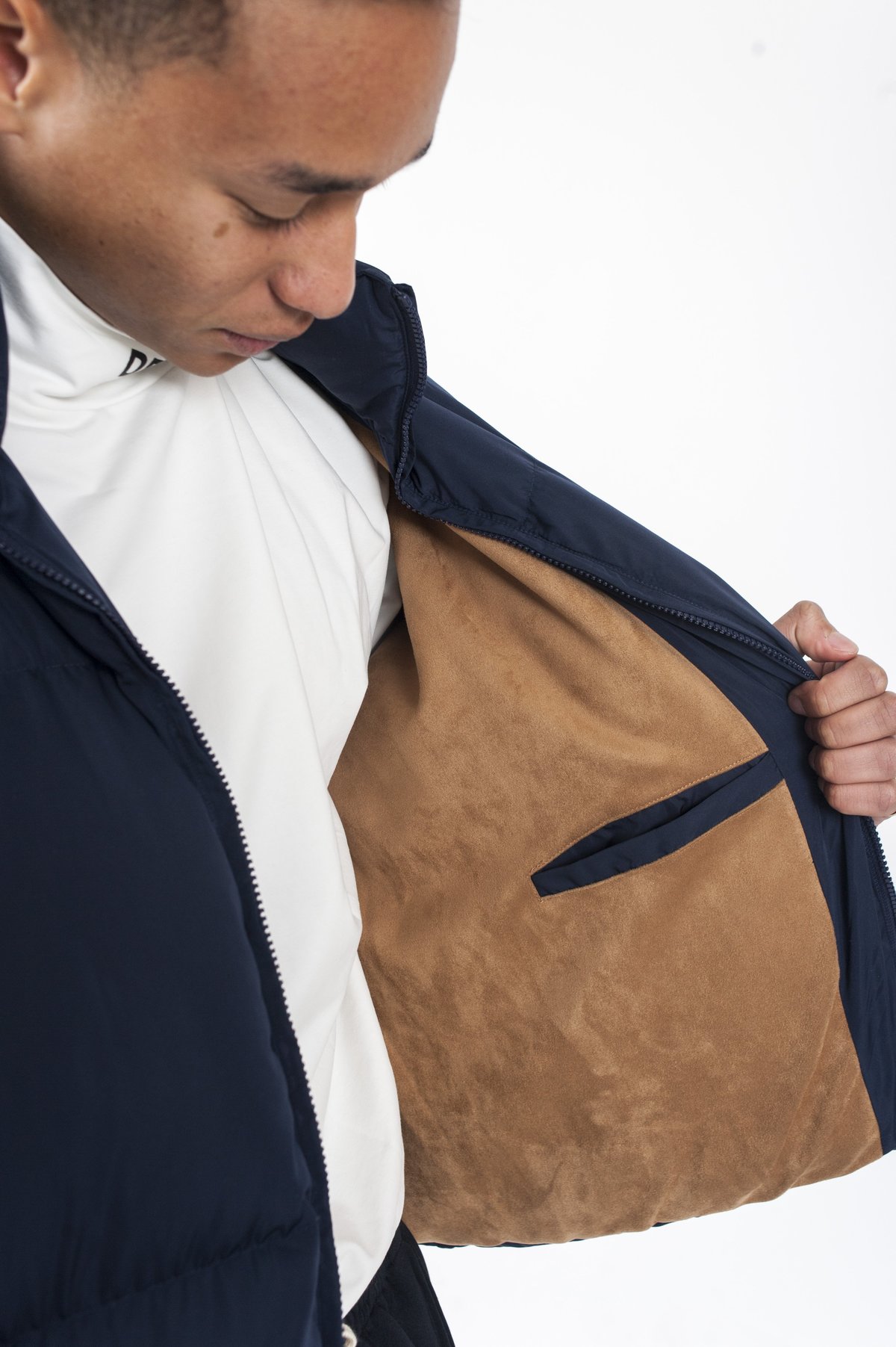 Drôle de Monsieur Patched Down Jacket - Blue | Garmentory