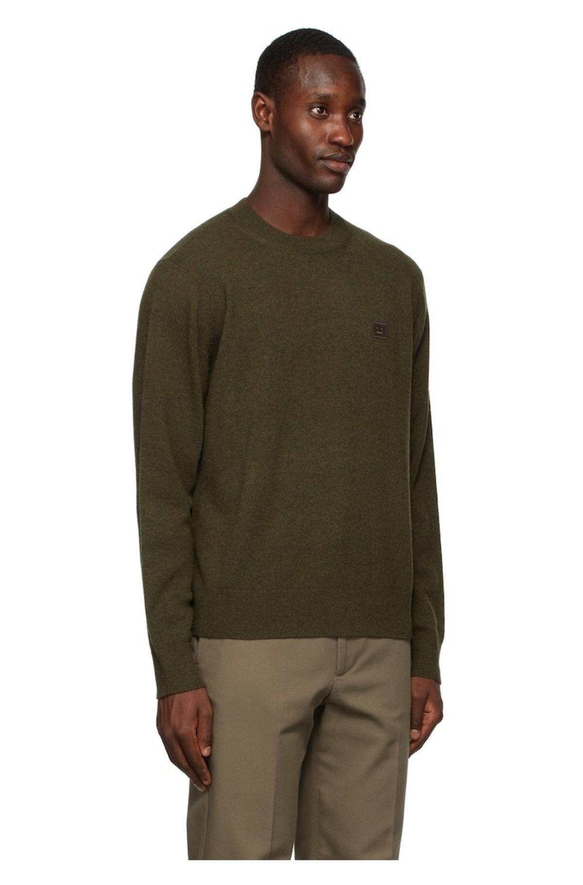 Acne Studios カーキ トレーナー Acne Studios - Knit sweater - Khaki green
