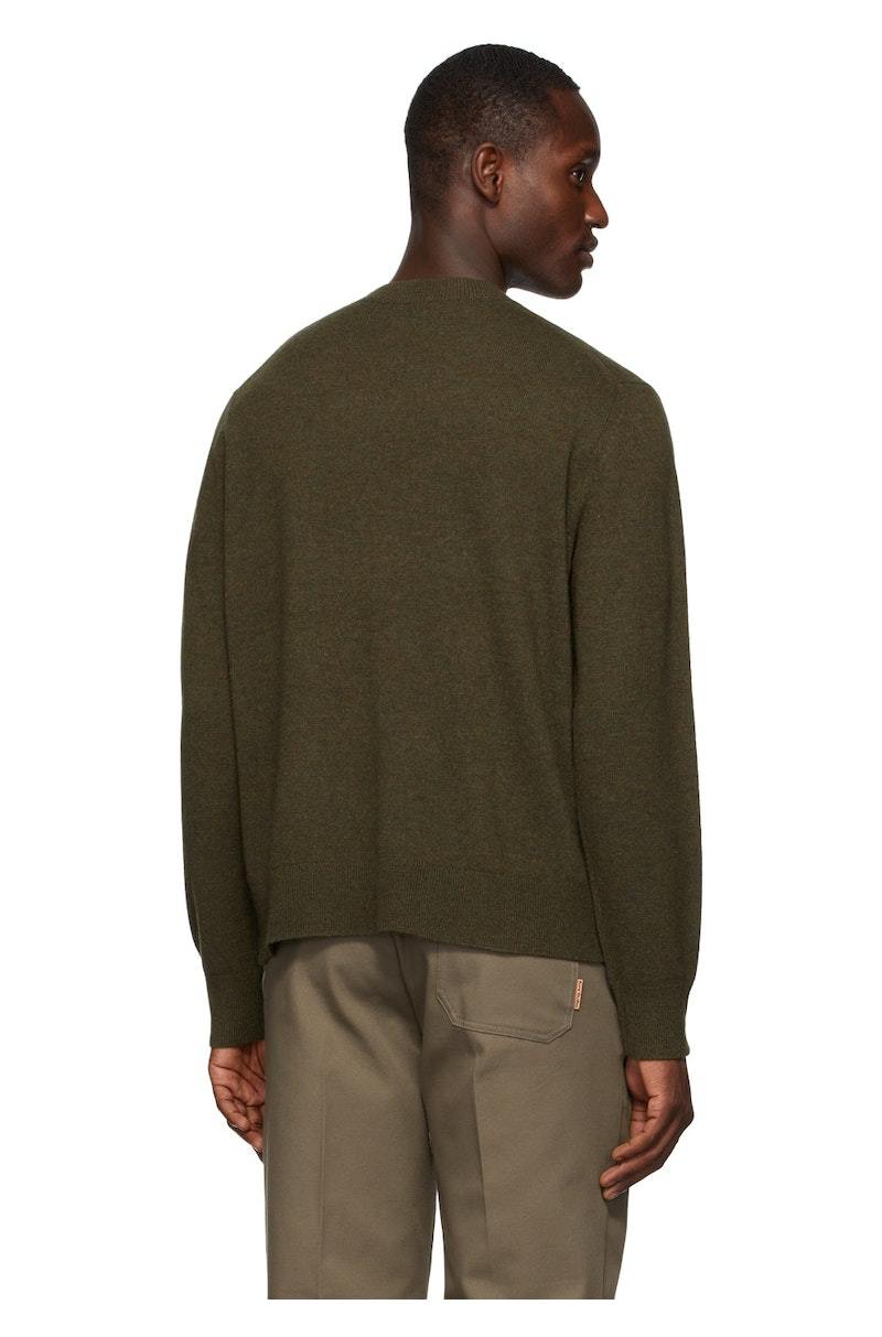 Acne Studios カーキ トレーナー Acne Studios - Knit sweater - Khaki green