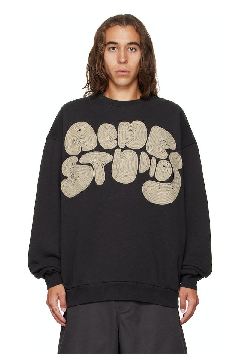 Acne Studios Bubble Sweatshirt - Anthracite Grey | Garmentory