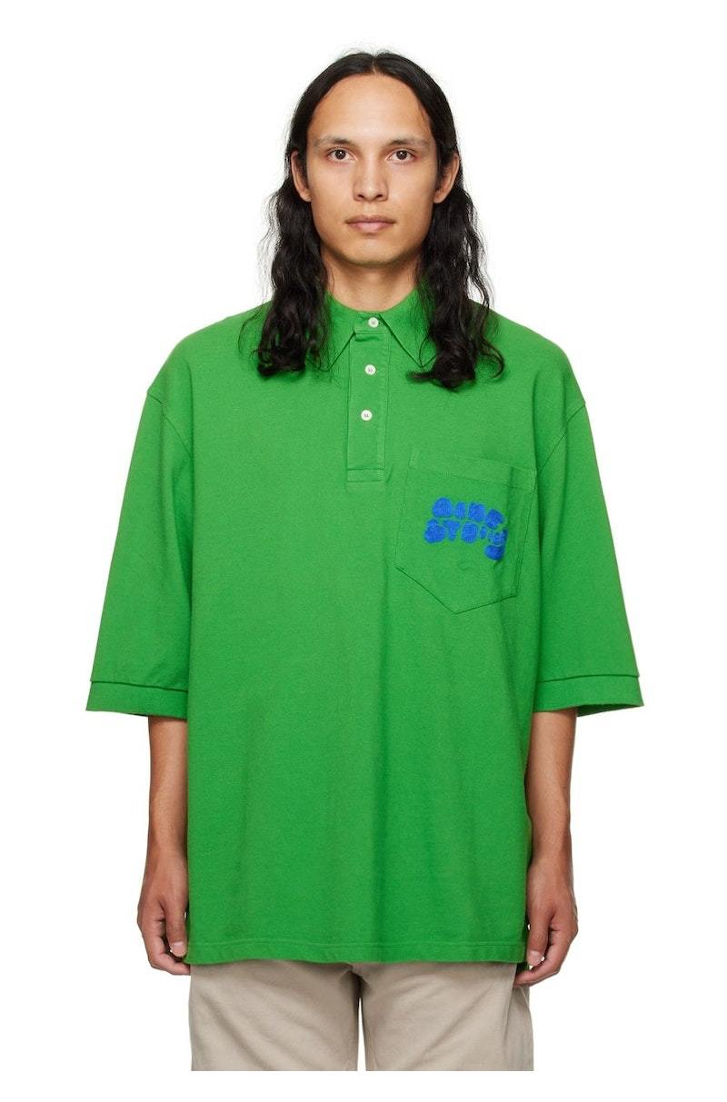 トップス ACNE STUDIOS Bubble Logo Polo ACNE STUDIOS Bubble Logo Polo