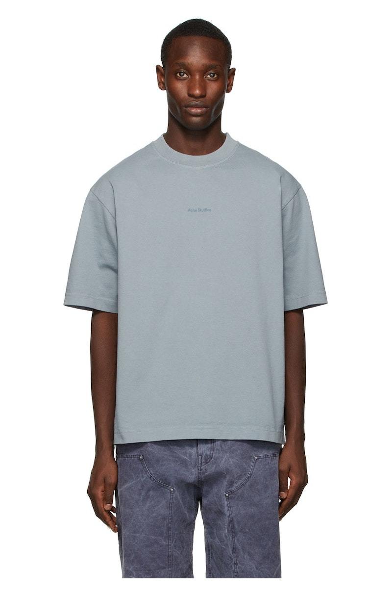 Acne Studios Logo T-Shirt - Grey | Garmentory
