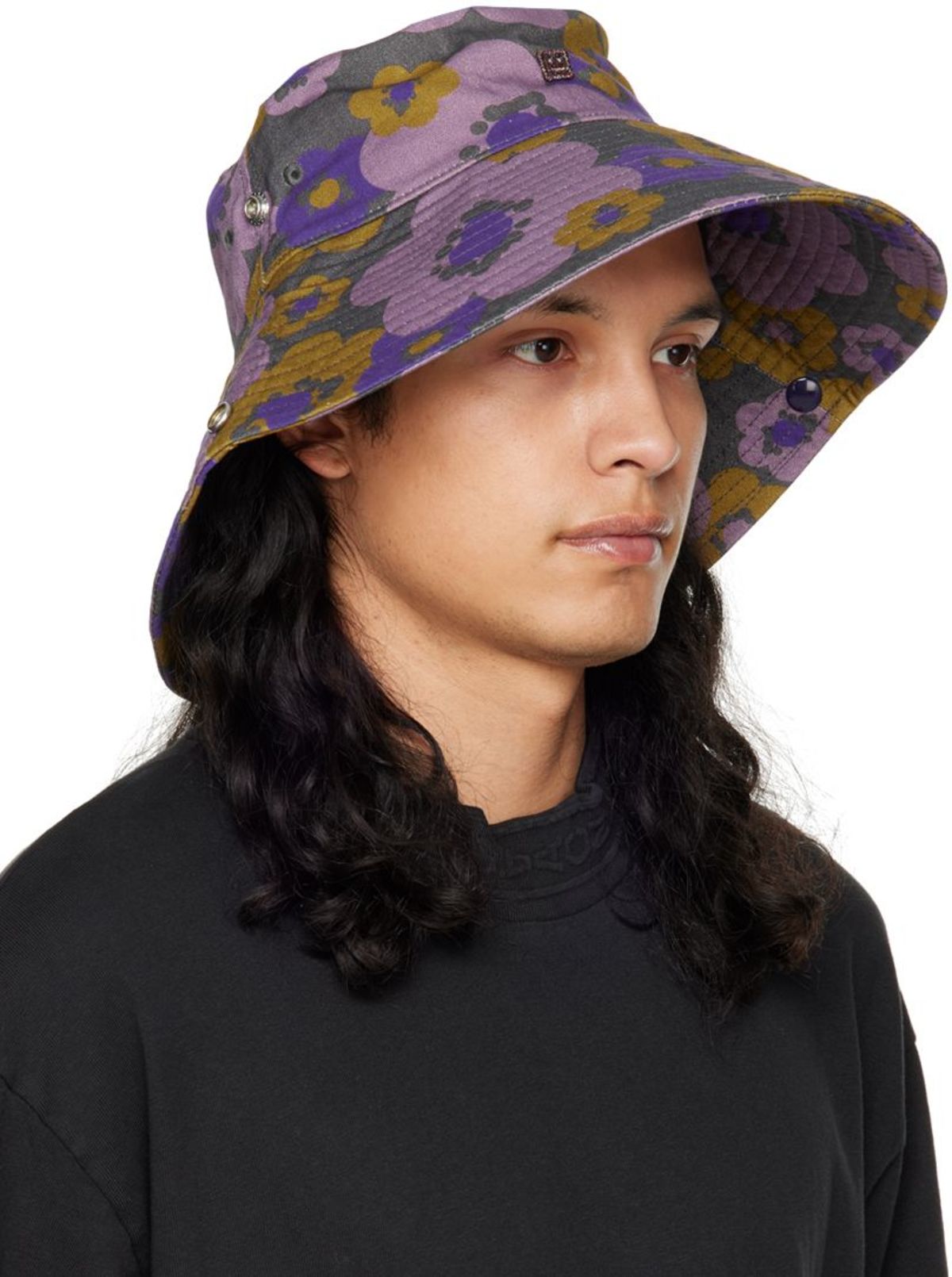 Acne Studios Purple Flower Bucket Hat | Garmentory