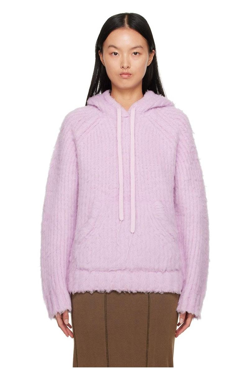 【CPGN STUDIO】DTP Small Happiness Brushed Hood Acne Studios Brushed Hoodie - Purple | Garmentory