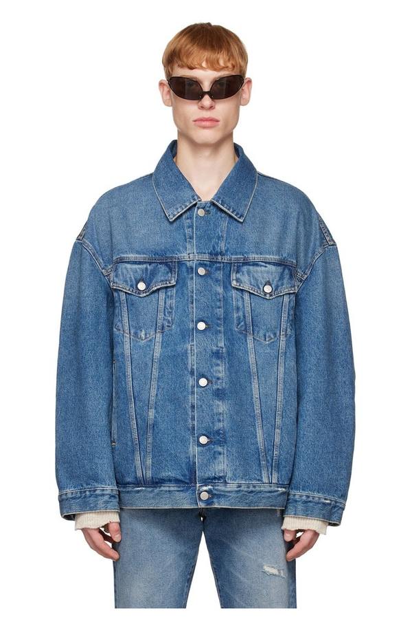 Acne Studios Oversized Denim Jacket - Blue | Garmentory