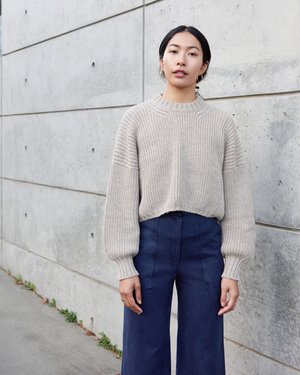 First Rite Crop Crew Sweater | Garmentory