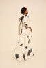 Kamperett Linden Hand Painted Silk Wrap Dress - Thumbnail 2