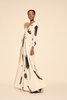 Kamperett Linden Hand Painted Silk Wrap Dress - Thumbnail 3