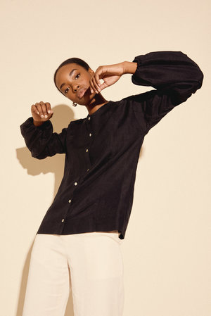 Kamperett Ferou Silk Linen Top Kamperett Ferou Silk Linen Top