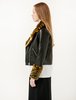 Shrimps Womens Maisie Biker Jacket - Yellow Leopard - Thumbnail 4