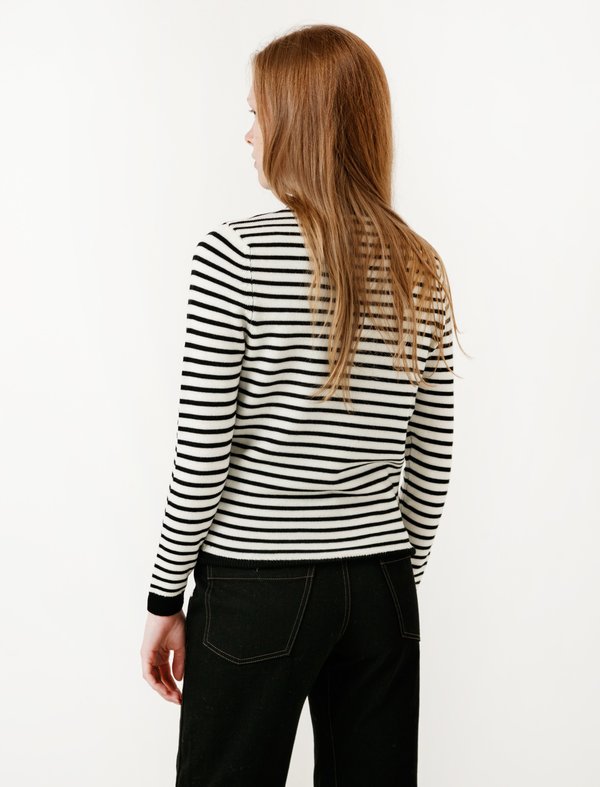 Shrimps Nessa Hearts Jumper - Black/Cream Shrimps Nessa Hearts Jumper - Black/Cream