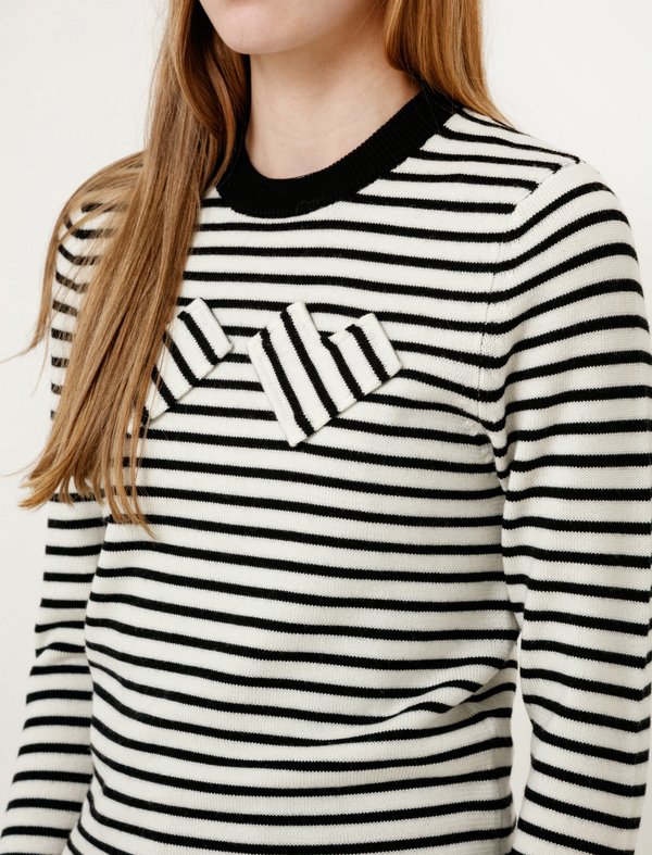 Shrimps Nessa Hearts Jumper - Black/Cream Shrimps Nessa Hearts Jumper - Black/Cream